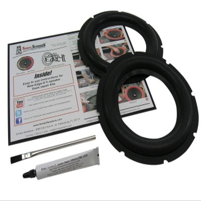 8" Wide Roll Foam Speaker Repair Kit OD 8", Cone: 5.125", FSK-8ROCK (Pair)