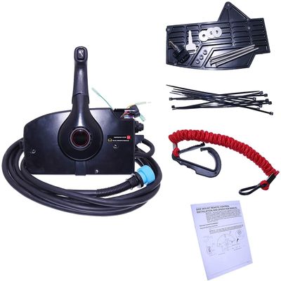 Electric Start Outboard Remote Control Box Side Mount 881170A13 with 14 Pin Fits for Mercury Marine Outboard 15 Feet Harness Boat Motor Engine