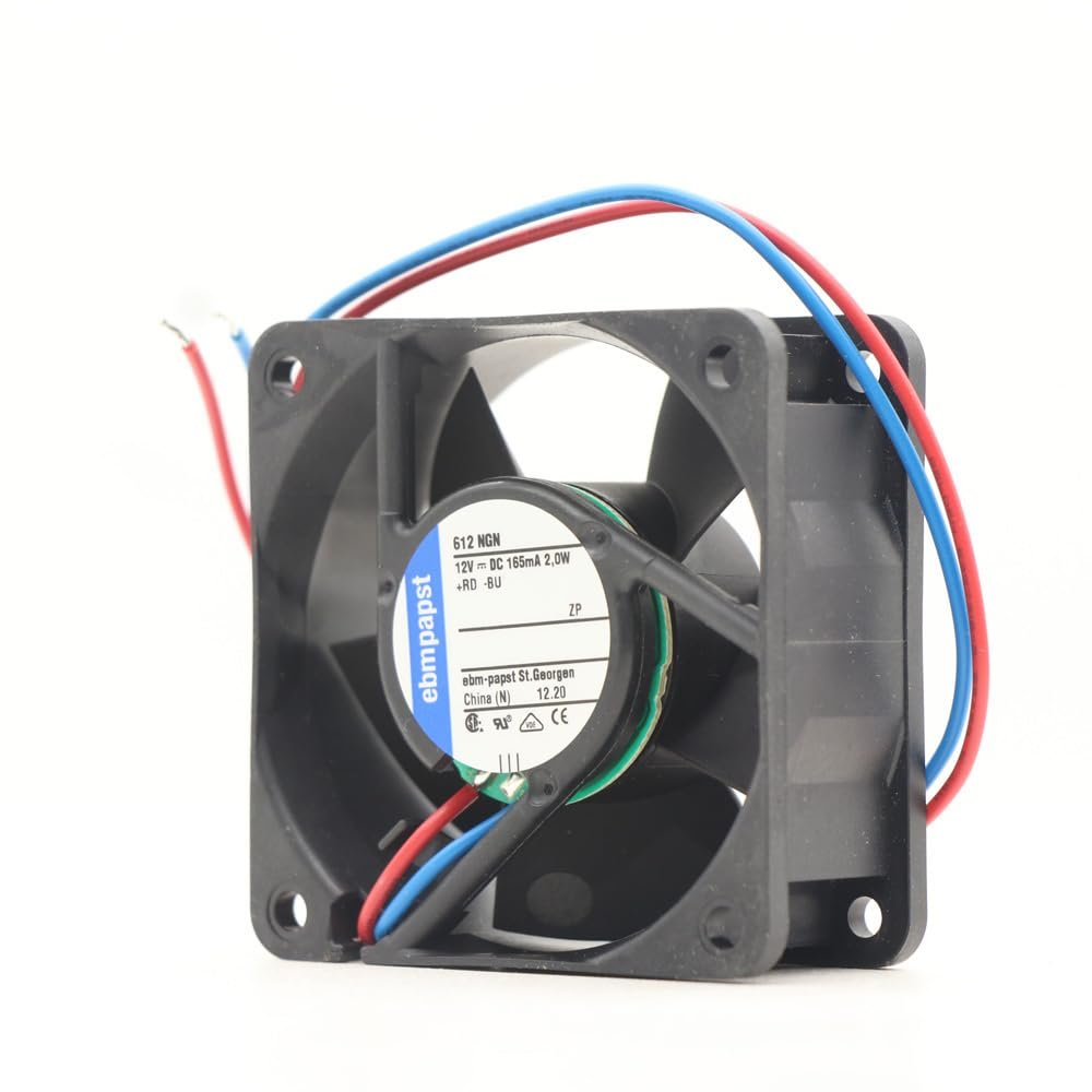 612NGH Ebm Papst Fan 12VDC 165mA 2.4W Axial Fan