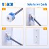 4 Port Keystone Wall Plate 10-Pack Single Gang Face plate for Rj45 Keystone Jack and Modular Inserts White by Tedgetal view 4