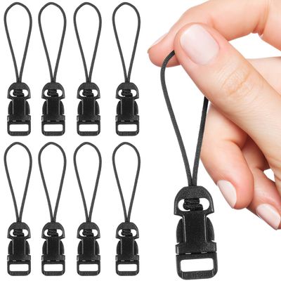 10pcs Mini QD System Connectors Quick Release Camera Neck Strap Clip Adapter for Camcorder Action Camera Lanyard Black