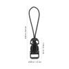 10pcs Mini QD System Connectors Quick Release Camera Neck Strap Clip Adapter for Camcorder Action Camera Lanyard Black view 2