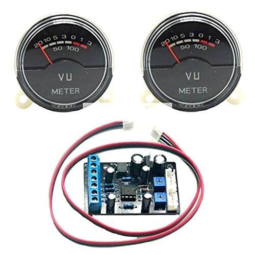 2x P-40SA VU Meter DB Level Header Audio with Blue LED Backlight 1x Driver Board
