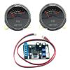 2x P-40SA VU Meter DB Level Header Audio with Blue LED Backlight 1x Driver Board view 1