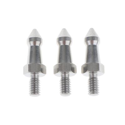 3pcs Stainless Steel Tripod Spikes with 1/4 Inch Thread for Monopod