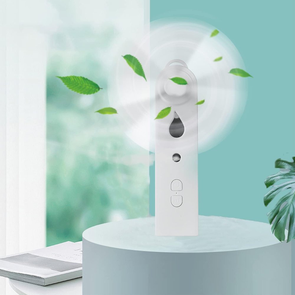 Proaccmart Handheld Mini Fan Misting Fan USB Rechargeable Portable Pocket Desk Fans Mini Water Spray Hydrating Fan