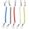 Wakauto Durable TPU Steel Wire Spring Ropes 5pcs Retractable Lanyards for Outdoor view 2