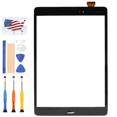 P550 Touch Screen Replacement for Samsung Galaxy Tab A 9.7 & S Pen P550 P551 P555 Digitizer Full Sensor Glass Panel Lens Part Kits,with Free Tools(Not LCD) (Black)