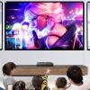 HELOU Projector Screen with Stand 80/100/120inch 4K HD Indoor and Outdoor Video Projector Screen 16:9 Projection Screen with Carry Bag, for Office, Backyard, Living Room view 3