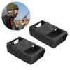 EBTOOLS Walky Talky Cover, 2PCS Mini Silicone Two Way Radio Protective Soft Cover, Used in Police Stations, The Hospitals, Security Offices, and Restaurants(Black) view 3