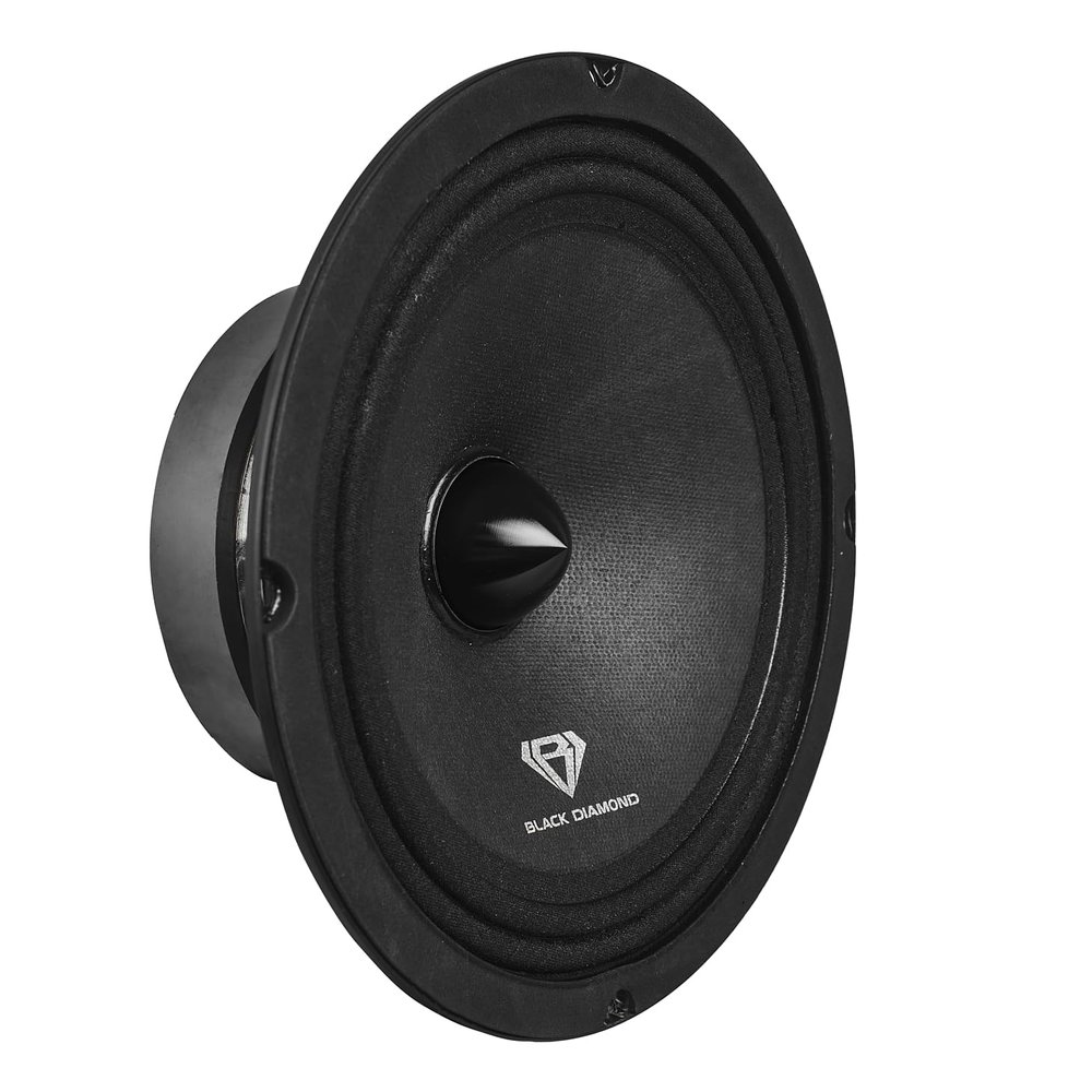 BLACK DIAMOND Dia-M8.4B Loudspeaker - 8", Midrange with Bullet, 550W Max, 275W RMS, 4 Ohms - Premium Quality Audio Door Speakers for Car or Truck Stereo Sound System (1 Speaker)