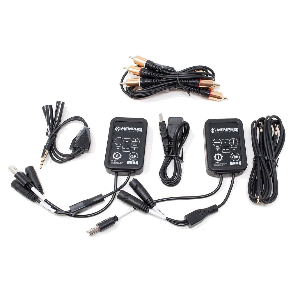 Memphis Audio MXALINK2 2.4GHz Wireless Audio Transmitter and Receiver Kit