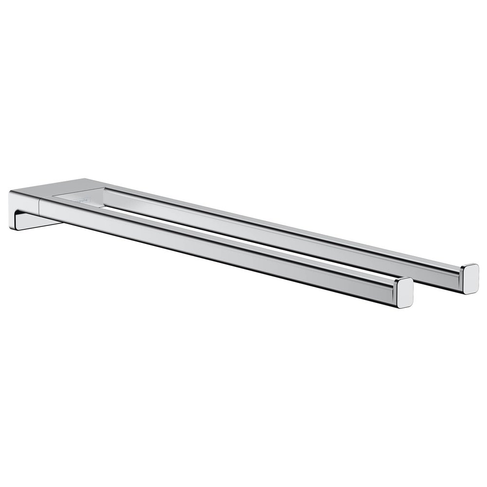 hansgrohe AddStoris Modern Towel Holder in Chrome, 41770000