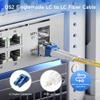 Cable Matters Plenum Rated Duplex OS2 Single Mode Fiber Optic Patch Cable - 3m / 9.8ft, LC to LC UPC 9/125 OFNP OS2 Fiber Optic Cable view 2