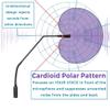 ECS XLR 18 inch Fully Adjustable Quick Mount Cardioid Uni-Directional Gooseneck Microphone, 1 Volt to 9 Volt DC view 2