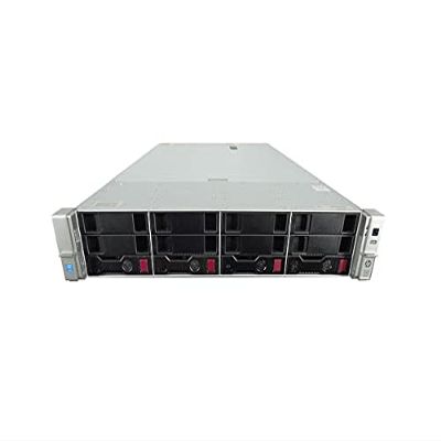 HP DL380 G9 4-Bay 3.5 Server - 2X Intel Xeon E5-2690 V3 12-Core 2.6Ghz - 16GB DDR4 REG RAM - HPE Smart Array P240 12Gb/s - 54TB (4X 16TB SAS 12Gb/s 3.5") - Dual PSU (Renewed)
