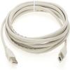 DIGITMON 3 Pack 15 Ft Ivory A-Male to B-Male USB 2.0 High Speed Printer Cable for HP Laserjet Pro MFP M479fdw All-in-One Printer W1A80A#BGJ view 2