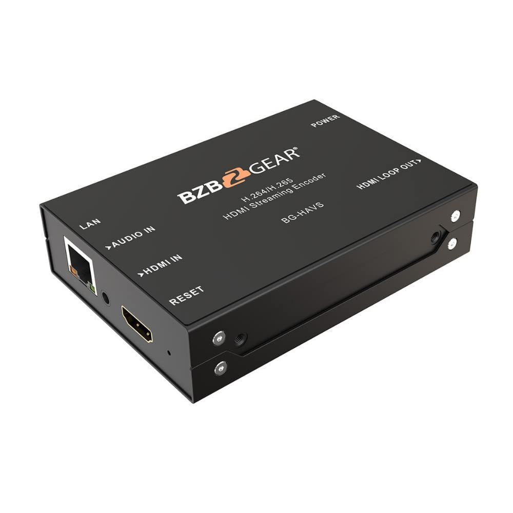 BZB GEAR 1080P FHD H.264/265 HDMI Video and Audio Streaming Encoder - BG-HAVS