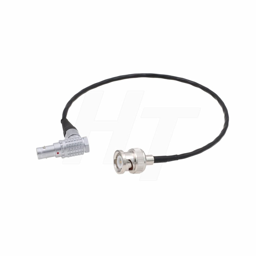 HangTon BNC EXT 9 Pin Right Angle Timecode Sync Cable for RED Komodo 6K and V-Raptor 8K Camera 25CM