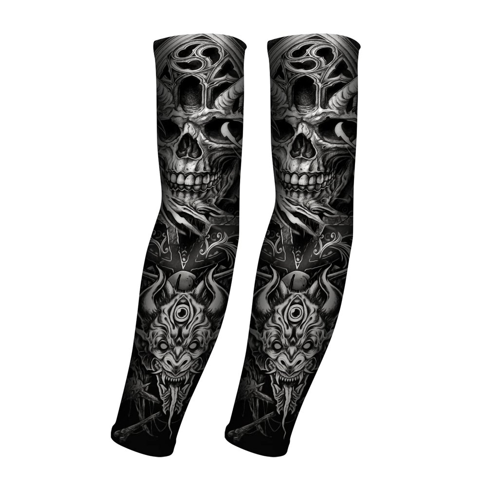 AHXN UV Sun Protection Arm Sleeves for Men & Women-UPF 50+ Sports Compression Cooling Sleeve-Unique TATTOO SLEEVE gift (Soul festivals)