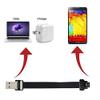 cablecc Up Down Angled USB 2.0 Type-A Male to USB-C Type-C Male Data Flat Slim FPC Cable for FPV & Disk & Phone 100cm view 4