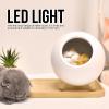 Little PetHouse Light - Cute Desk Cat Night Light - USB Charging, LED Night Light & Room Decor for Women, Cat Lover Gifts (White) view 2