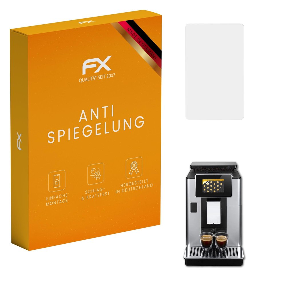 atFoliX Screen Protector compatible with DeLonghi PrimaDonna Soul ECAM612.55.SB Screen Protection Film, anti-reflective and shock-absorbing FX Protector Film (2X)