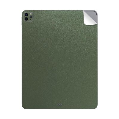 SopiGuard Sticker Skin for 2021 iPad Pro 12.9" 5th Gen Model A2378 Precision Edge-to-Edge Back and Sides Vinyl Decal (Rugged Marsh Green)