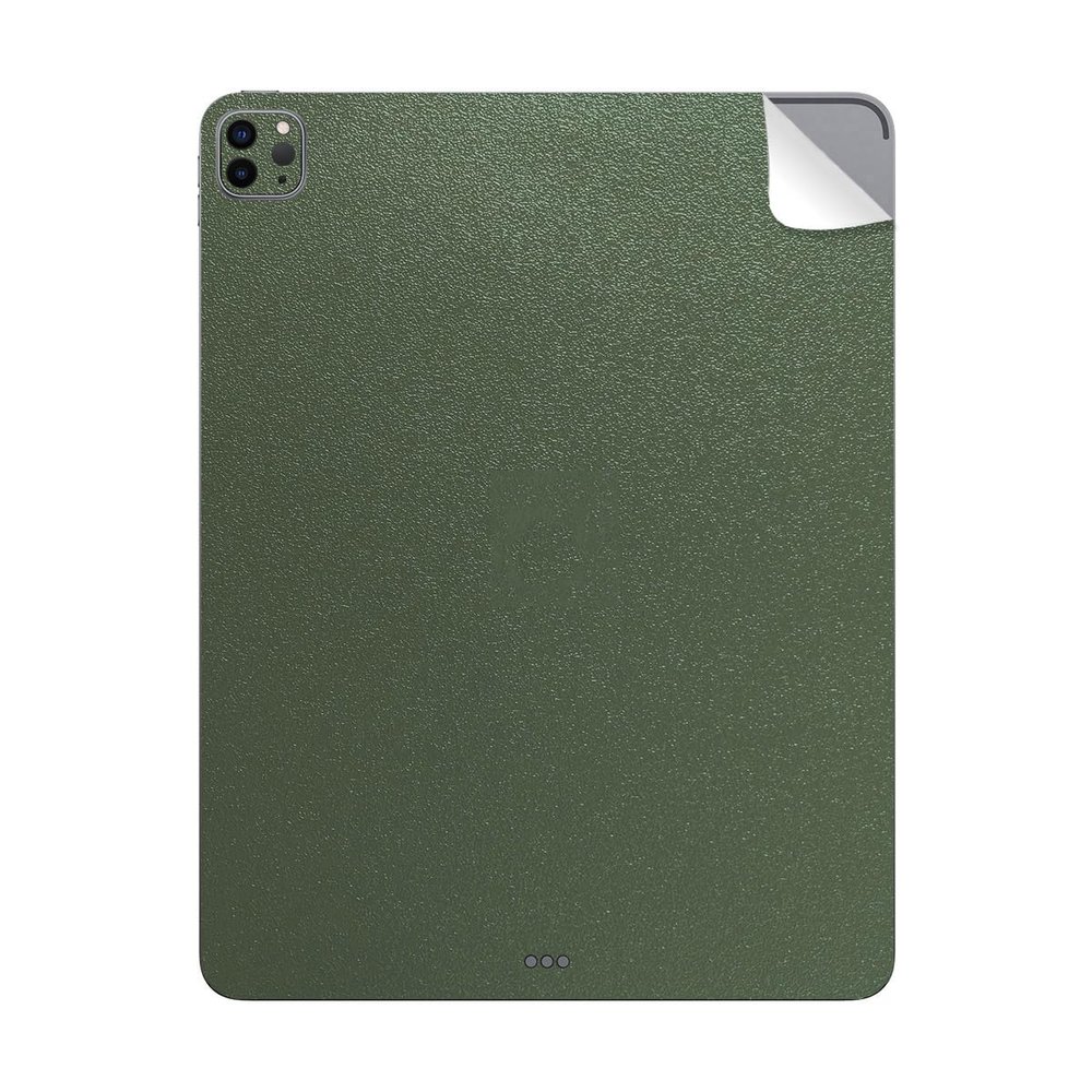 SopiGuard Sticker Skin for 2021 iPad Pro 12.9" 5th Gen Model A2378 Precision Edge-to-Edge Back and Sides Vinyl Decal (Rugged Marsh Green)