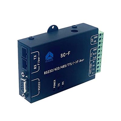 Anncus RS232 Serial port/422/485/TTL to Optical Fiber bidirectional Converter Module Metal Shell Industrial Grade SC-F