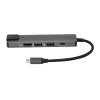 QAZWSXED LESANGBAIHUODIAN Type C to Fit for 3.0 Data Transfer Practical Power Delivery LAN Adapter High Speed 5 in 1 Aluminium Alloy Ports Output USB Hub view 4