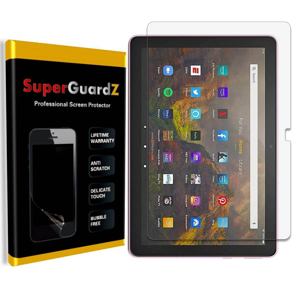 [3-Pack] For Fire HD 10 (13th Gen, 2023) / HD 10 (11th Gen, 2021) / HD 10 Plus (11th Gen, 2021) / HD 10 Kids Edition (11th Gen, 2021) Screen Protector - SuperGuardZ, Ultra Clear, Anti-Scratch, Anti-Bubble