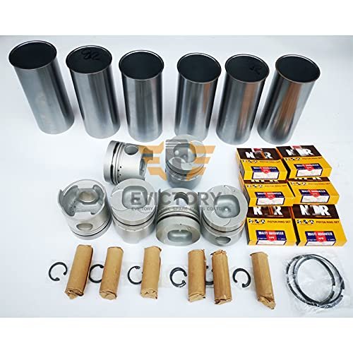 For ISUZU 6BB1-T 6BB1T 6BB1 repair overhaul rebuild kit piston + piston ring + cyliner liner + complete gaskets + big small end bearing set