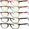 Eyekepper 5 Pack Reading Glasses Blue Light Blocking Computer Eyeglasses +2.50 view 1