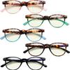 Eyekepper 5 Pack Reading Glasses Blue Light Blocking Computer Eyeglasses +2.50 view 3