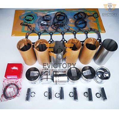 For MITSUBISHI CAT forklift S6S overhaul rebuild kit Main conrod bearig + full head gasket kit+ piston ring cylinder liner sleve + 1 pc connecting rod