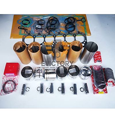 For MITSUBISHI CATERPILLAR forklift S6S rebuild kit oil pump 1pc+ 12pcs valves + bearing gasket piston ring liner sleeve camisa