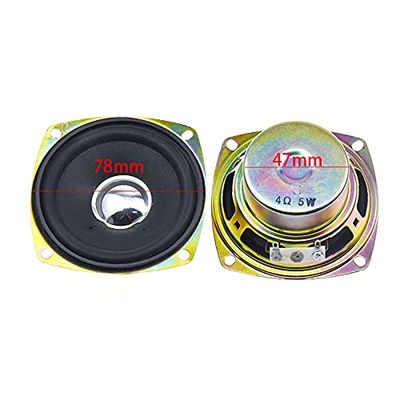1pair 2pcs 3" HiFi 78MM Speaker 5W/10W Full Range 8 Ohm 4 Ohm Anti-Magnetic Audio LCD TV Loudspeaker (8?-10W)