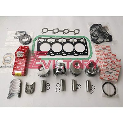 For ISUZU 4LE2 overhaul rebuild kit water pump + piston + piston ring + gasket set + engine bearing set