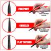 Sili Glue Brush Kit with Micro Wood Glue Applicator Brushes for Woodworking, Crafts, Models - Fine, Chiseled, Flat Tapered Tips view 2