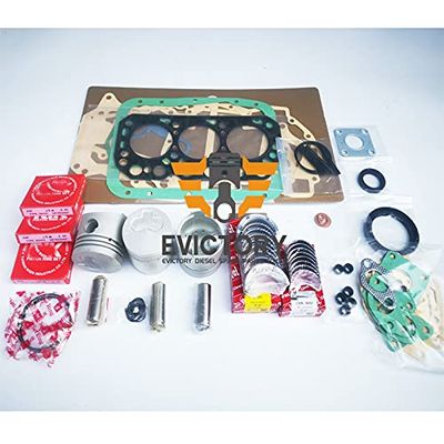 For MITSUBISHI K3E engine rebuild overhaul kit 1pc water pump + piston ring liner + engine bearings + valves + complete cylinder gasket set