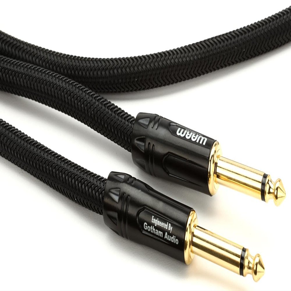 Warm Audio Prem-SPKR-3' Premier Series TS to TS Speaker Cable - 3-foot, Black/Gold