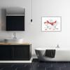 Stupell Industries Large Red Starfish Ocean Inspired Claw Bath Tub view 2