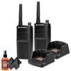2 x Motorola RMU2040 On-Site 2-Way Radio (RMU2040) + MicrophoneCleaner + 2 x Microfiber Cloth - 2 Pack Bundle view 1
