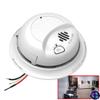 1080P HD Smoke Detector WiFi Spy Camera P2P Wi-Fi Fire Alarm Hidden Nanny Cam Spy Camera, Ceiling Mount, 110V AC Connector (9120 Model) view 1