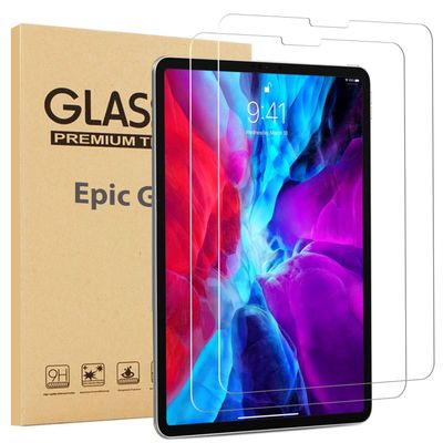 [2 Pack] Epicgadget Screen Protector for iPad Pro 12.9 (5th Generation) (2021), Tempered Glass Screen Protector High Definition/Scratch Resistant for Apple iPad Pro 12.9 (2021/2020/2018)