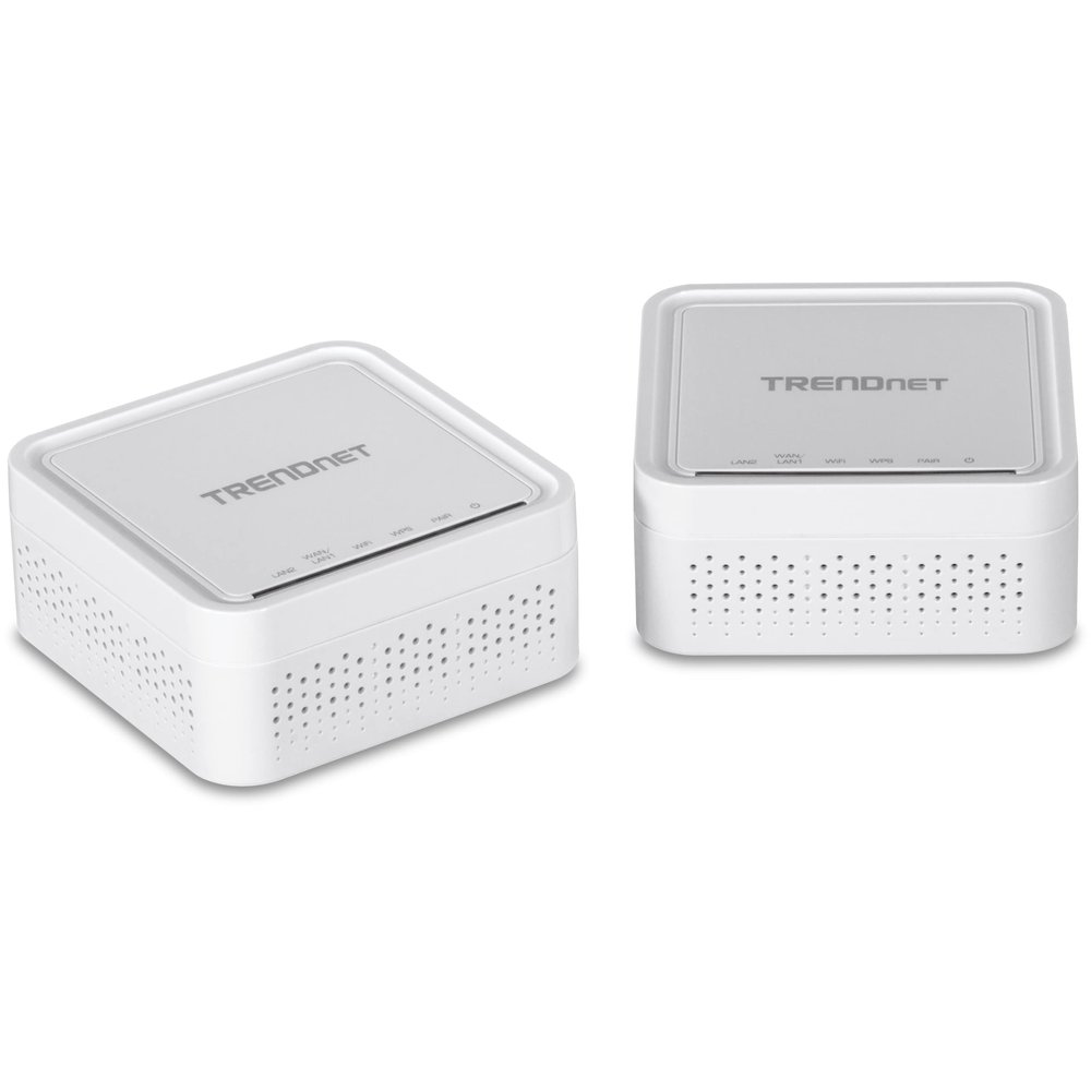 TRENDnet AC1200 Dual Band WiFi EasyMesh Kit, Includes 2 x AC1200 WiFi Mesh Nodes, TEW-832MDR2K, NDAA & TAA Compliant, Expand Your Coverage, Supports 2.4GHz and 5GHz Devices, White