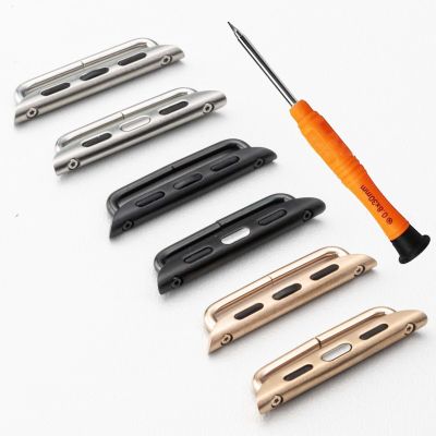 DIAO79NI 3 Pairs Watch Band Connector Kit Watch Strap with Replacement Tool Compatible with Watch Adapter 42mm 44mm 45mm 49mm (3 Color)