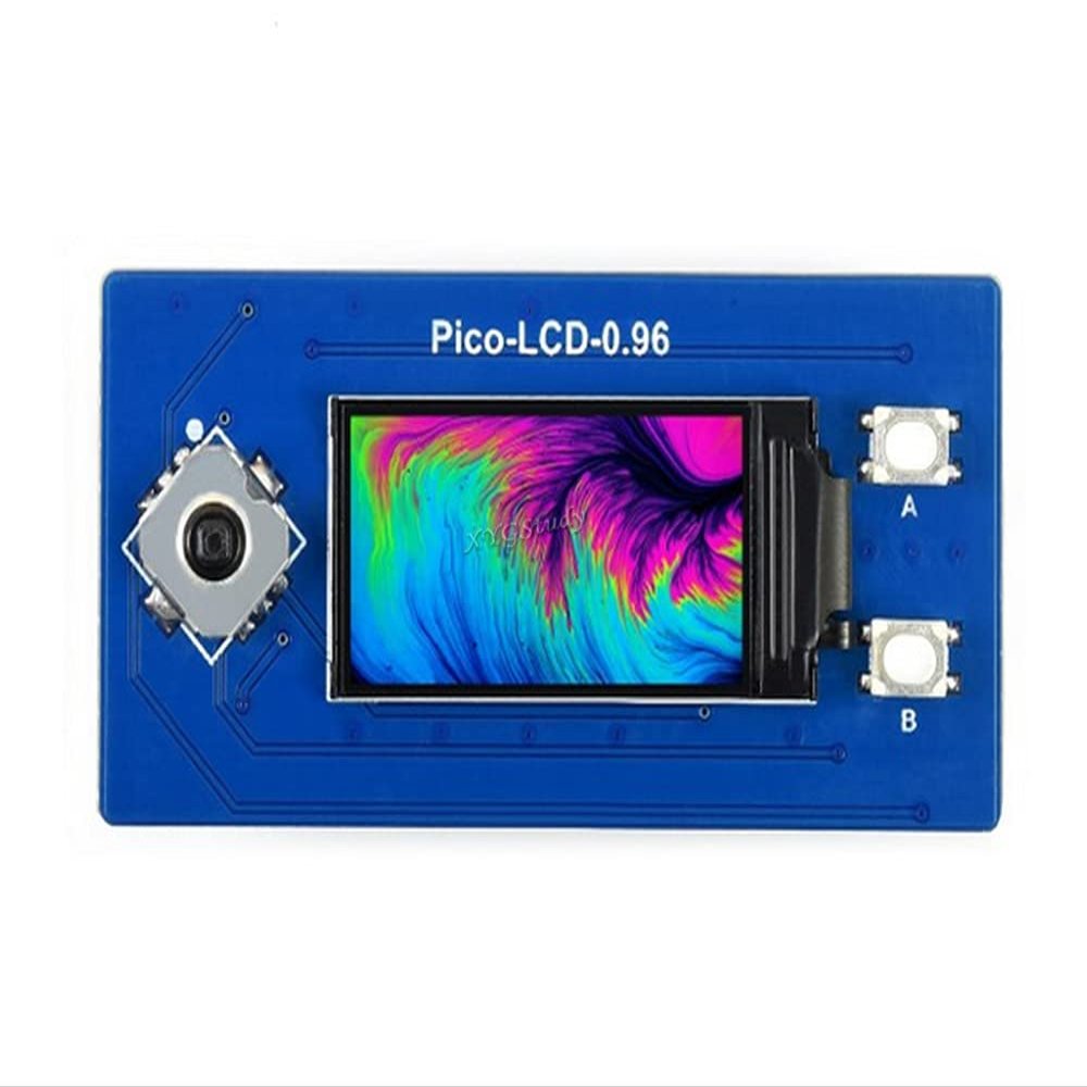 0.96inch LCD Display Module for Raspberry Pi Pico 65K RGB Colors Resolution 16080 Pixels SPI Interface Embedded ST7735S Driver @XYGStudy (Pico-LCD-0.96)