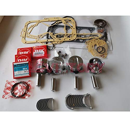 For MITSUBISHI S4L S4L2 overhaul rebuild kit 1pc water pump + 1pc connecting rod + piston + ring + full gasket kit + conrod main bearing set